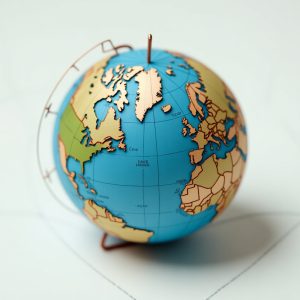 Compact Foldable Scratch Globe